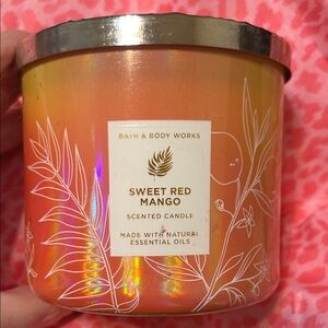 Bath & Body Works Sweet Red Mango Candle - Vibrant Orange